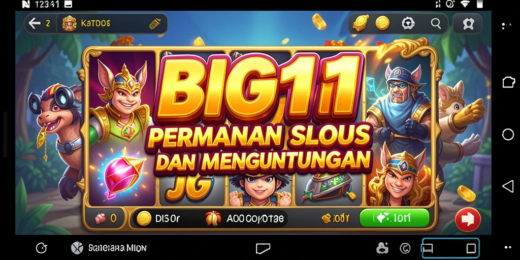 Tangkapan layar gameplay Slot BIG11 yang menarik dan penuh warna.