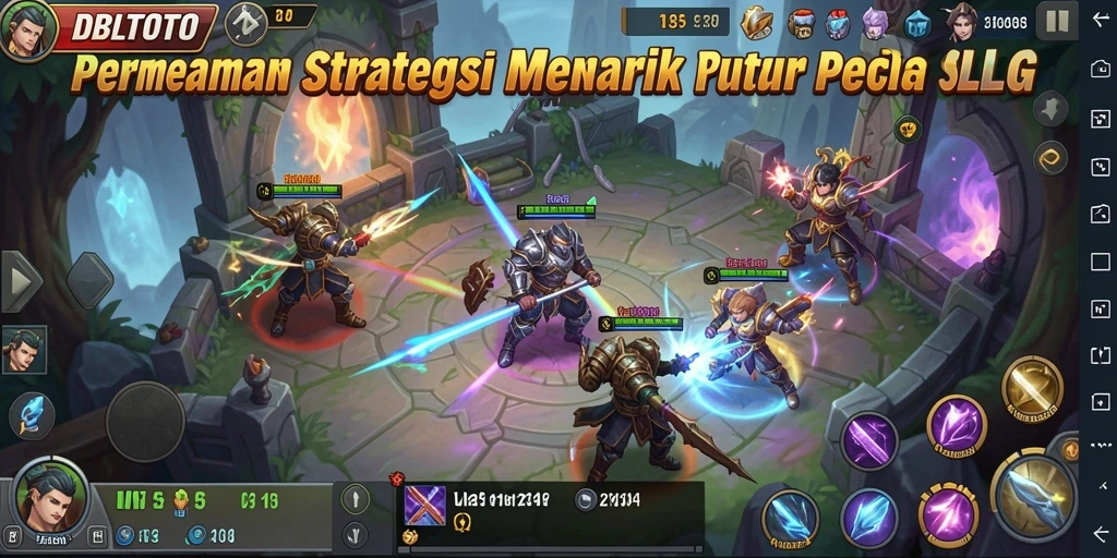 Tampilan gameplay menarik dari DBLTOTO yang menampilkan strategi dan pertempuran.