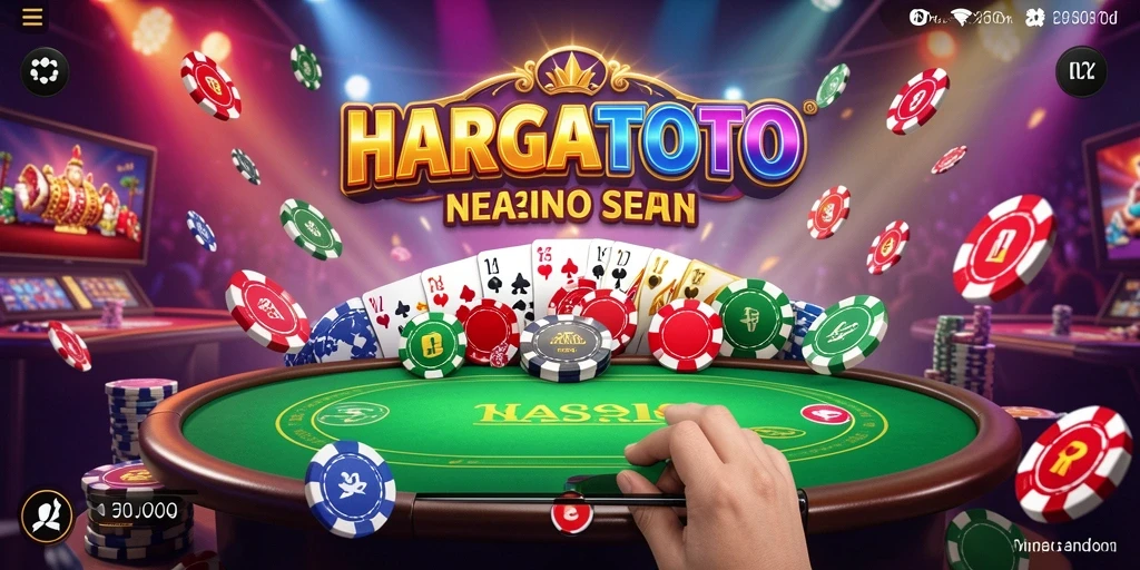 Screenshot HARGATOTO menunjukkan gameplay kasino yang menarik dan interaktif.