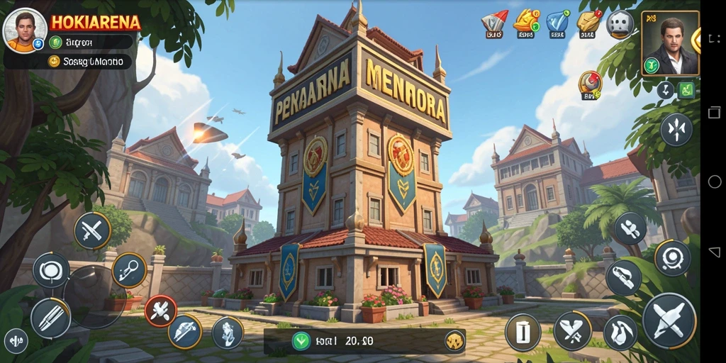 Gameplay seru dan strategis dari HOKIARENA dalam Tower Defense.