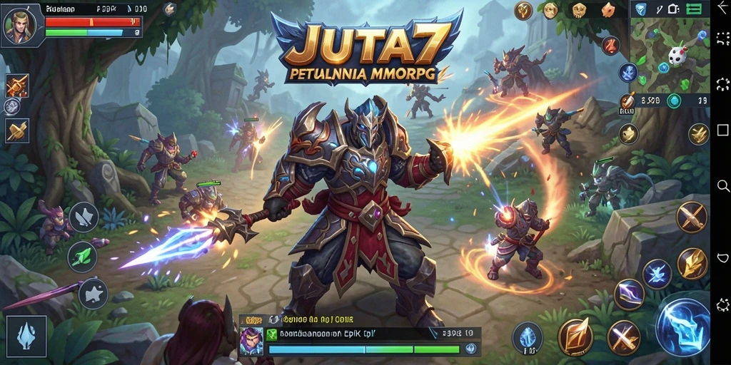 Tampilan menarik gameplay MMORPG JUTA7 dalam aksi.