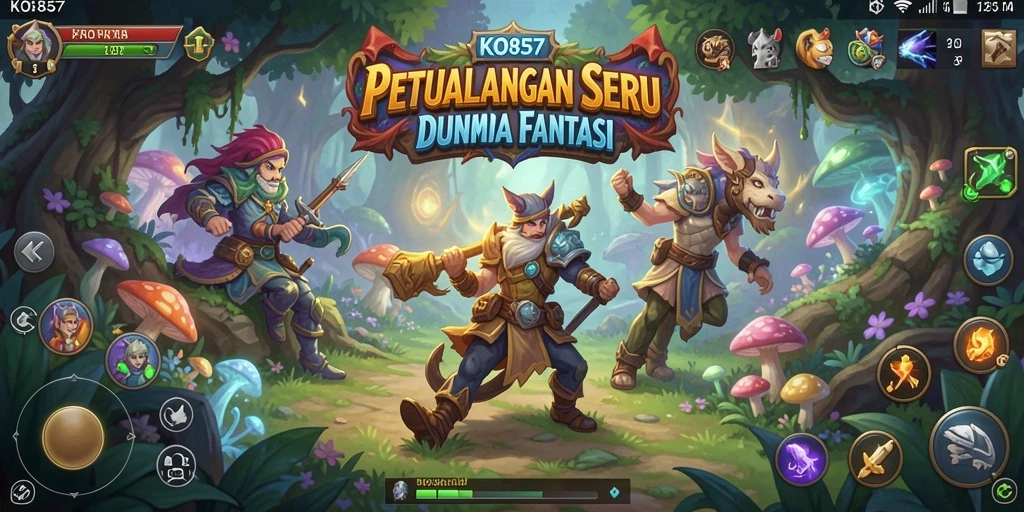 Tampilan gameplay seru di dunia fantasi KO857.
