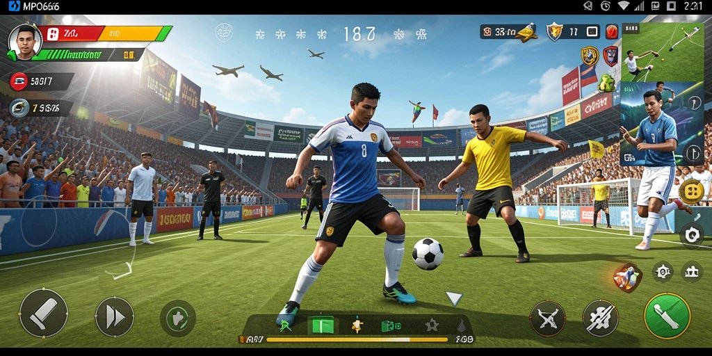 Tampilan utama MPO666 saat pemain beraksi dalam game olahraga.