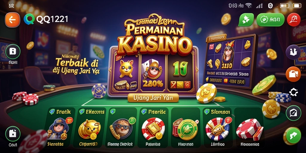 Tampilan gameplay Kasino yang menarik di QQ1221.
