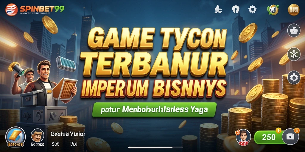Tampilan gameplay SPINBET99 yang menarik dengan elemen Tycoon.
