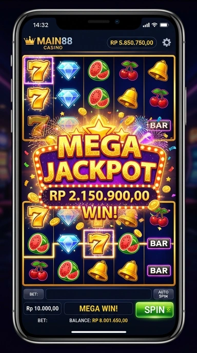Tampilan utama aplikasi main88 yang menarik dan mudah dinavigasi.